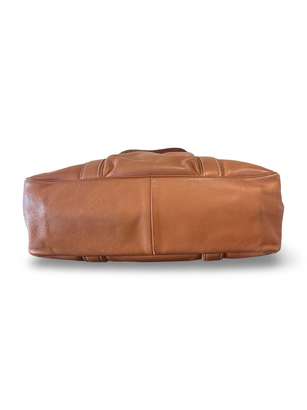 Longchamp Vintage Brown Leather Top Handle Tote Bag - Picture 16 of 16